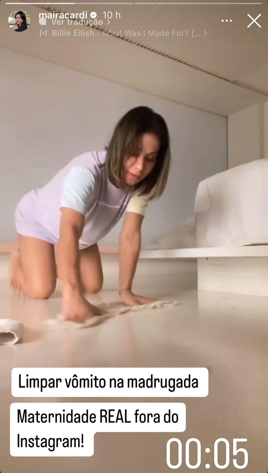 Mara Cardi desabafa aps a filha passar mal - ReproduoInstagram