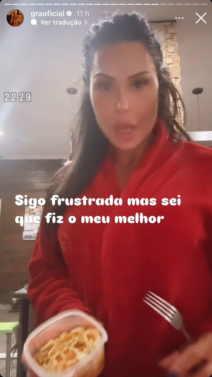 Gracyanne Barbosa revela que perdeu trabalho por no conseguir emagrecer