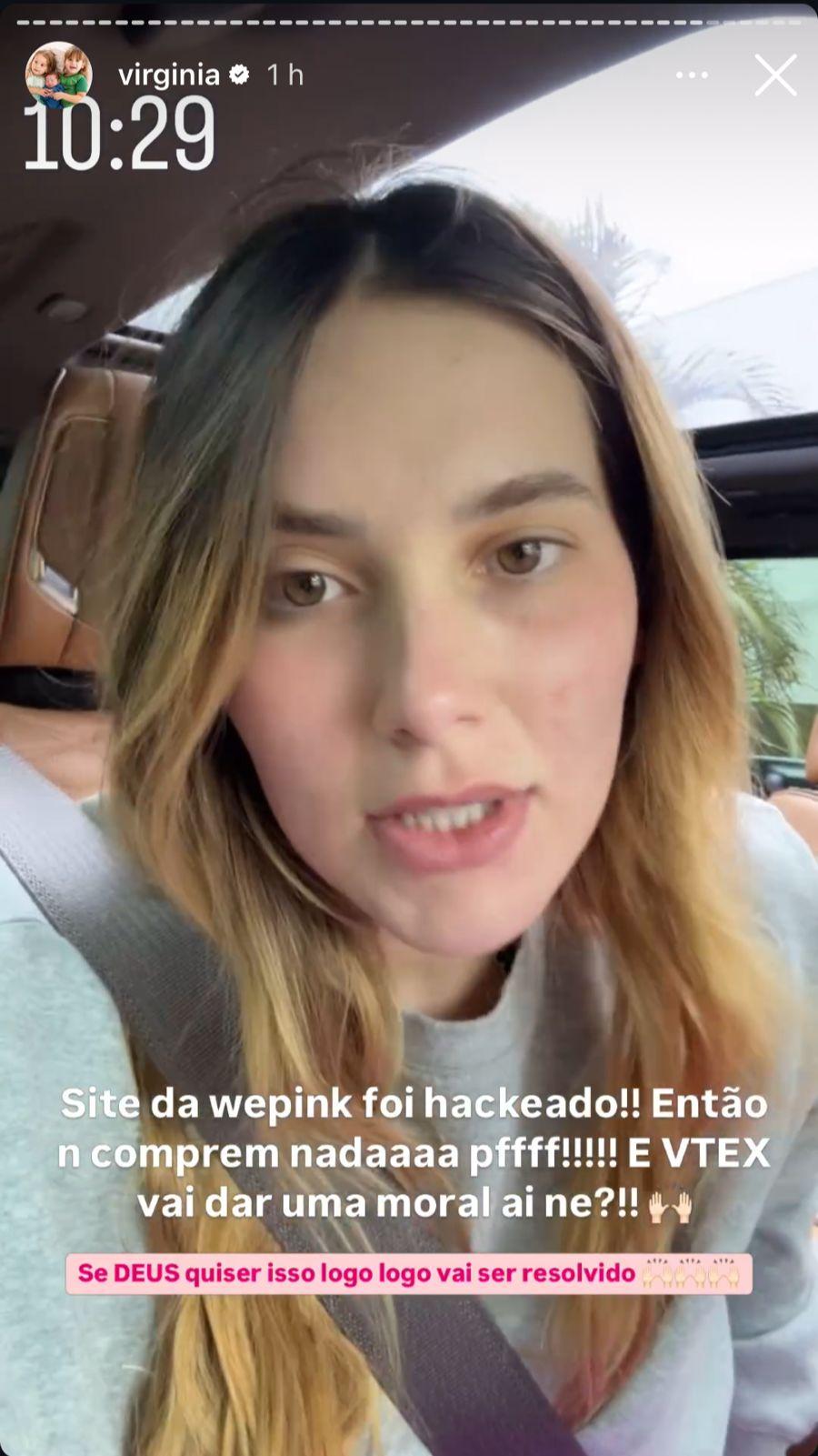 Virginia Fonseca sofre ataque hacker em suas empresas - ReproduoInstagram