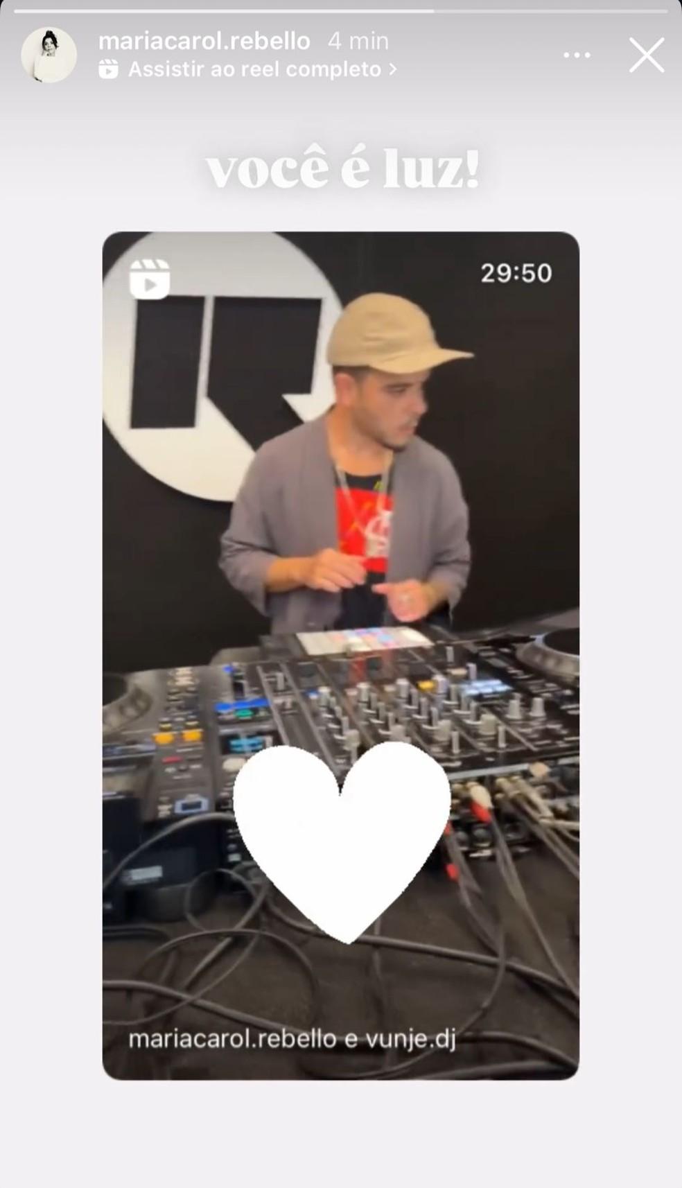 Story de Maria Carol Foto ReproduoInstagram