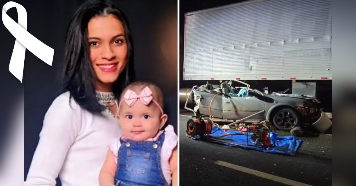 Mãe e filha perderam a vida em colisão envolvendo três carros e uma carreta, o pai da criança está em estado grave