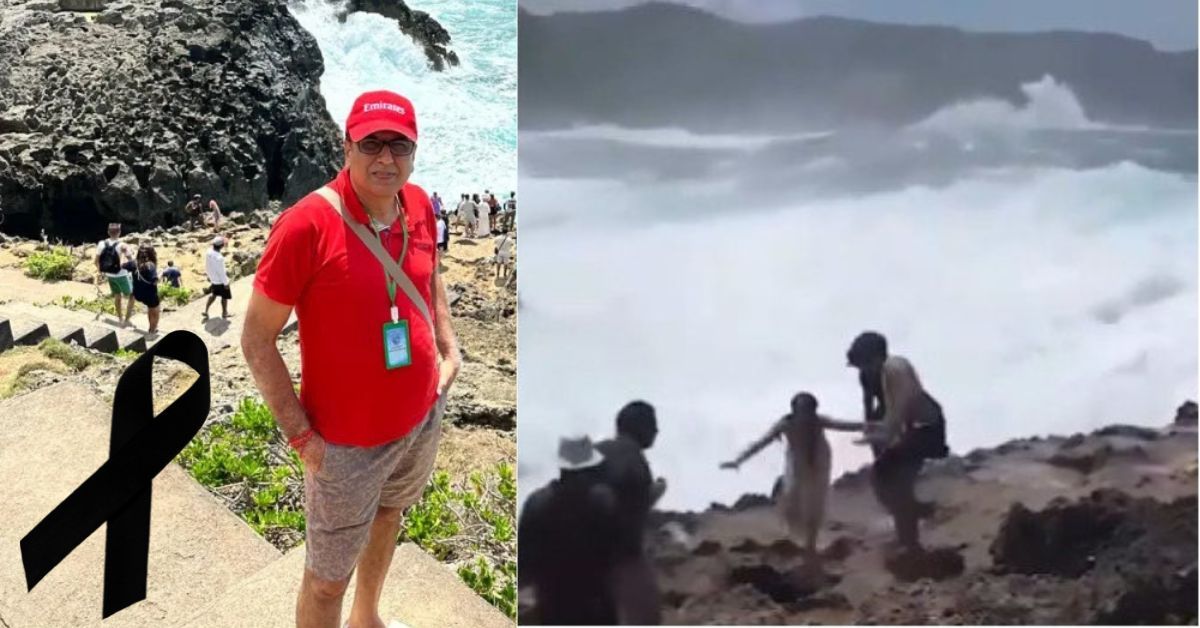 VÍDEO: Turista de 50 anos morre na frente da esposa logo após posar para foto