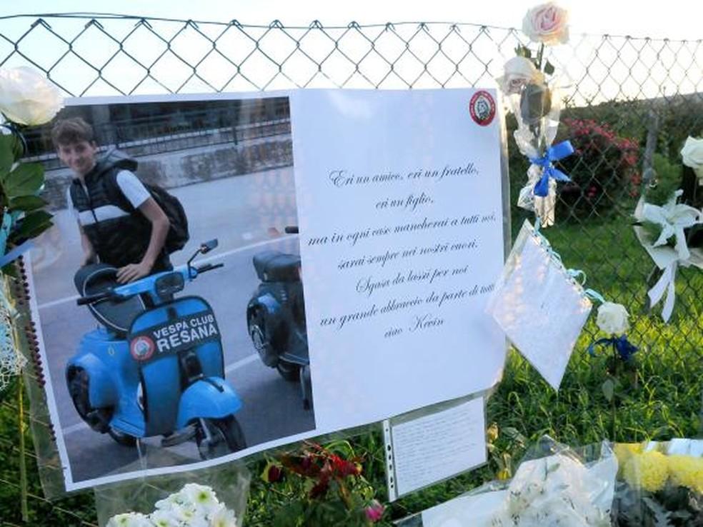 Kevin Gentilin morreu em acidente quando pilotava uma Vespa Foto Reproduo