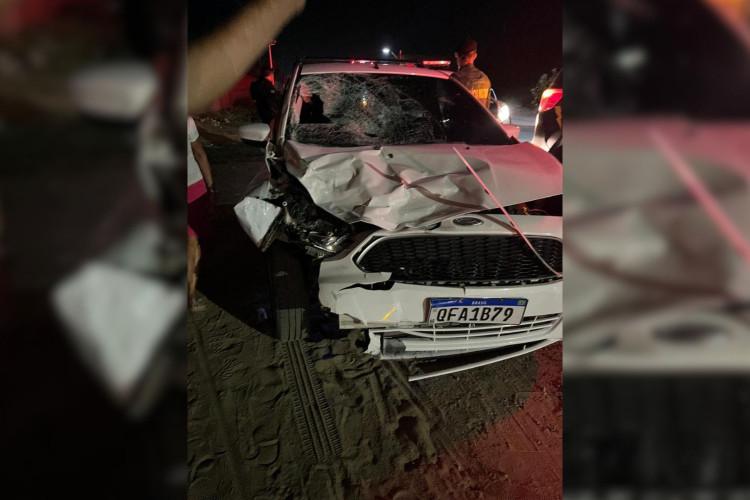 Famlia estava a caminho da igreja quando foi atingida por carro desgovernado Motorista apresentava sinais de embriaguez segundo testemunhas