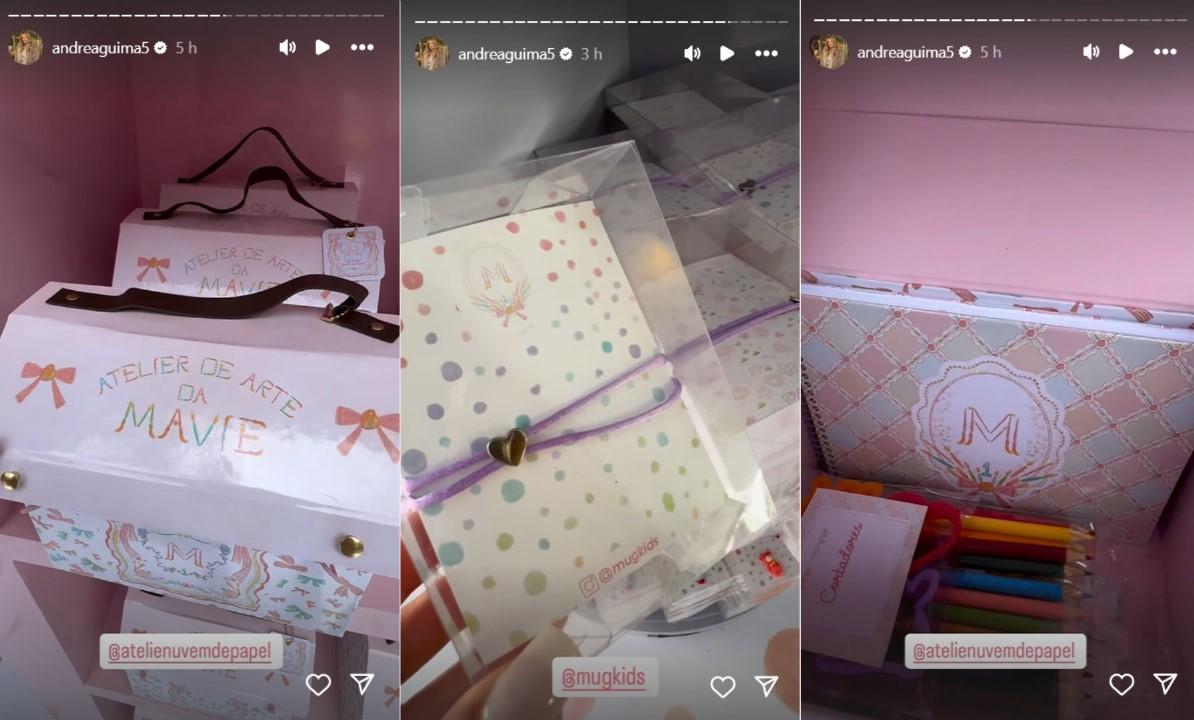 Lembrancinhas da festa de Mavie - Reproduo Instagram