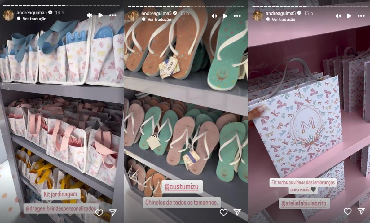 Lembrancinhas da festa de Mavie - Reproduo Instagram