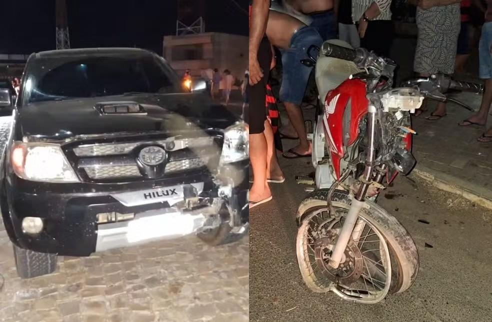 Casal morre e filha de 8 anos fica ferida aps acidente na PI-143 em Jacobina do Piau Foto Reproduo