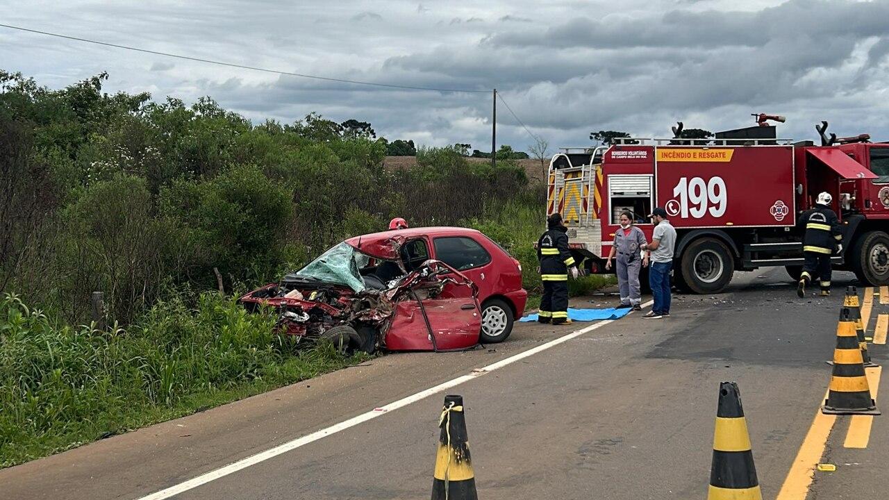 Imagens fortes Grave acidente mobiliza equipes de resgate na Serra Catarinense Foto Redes Sociais