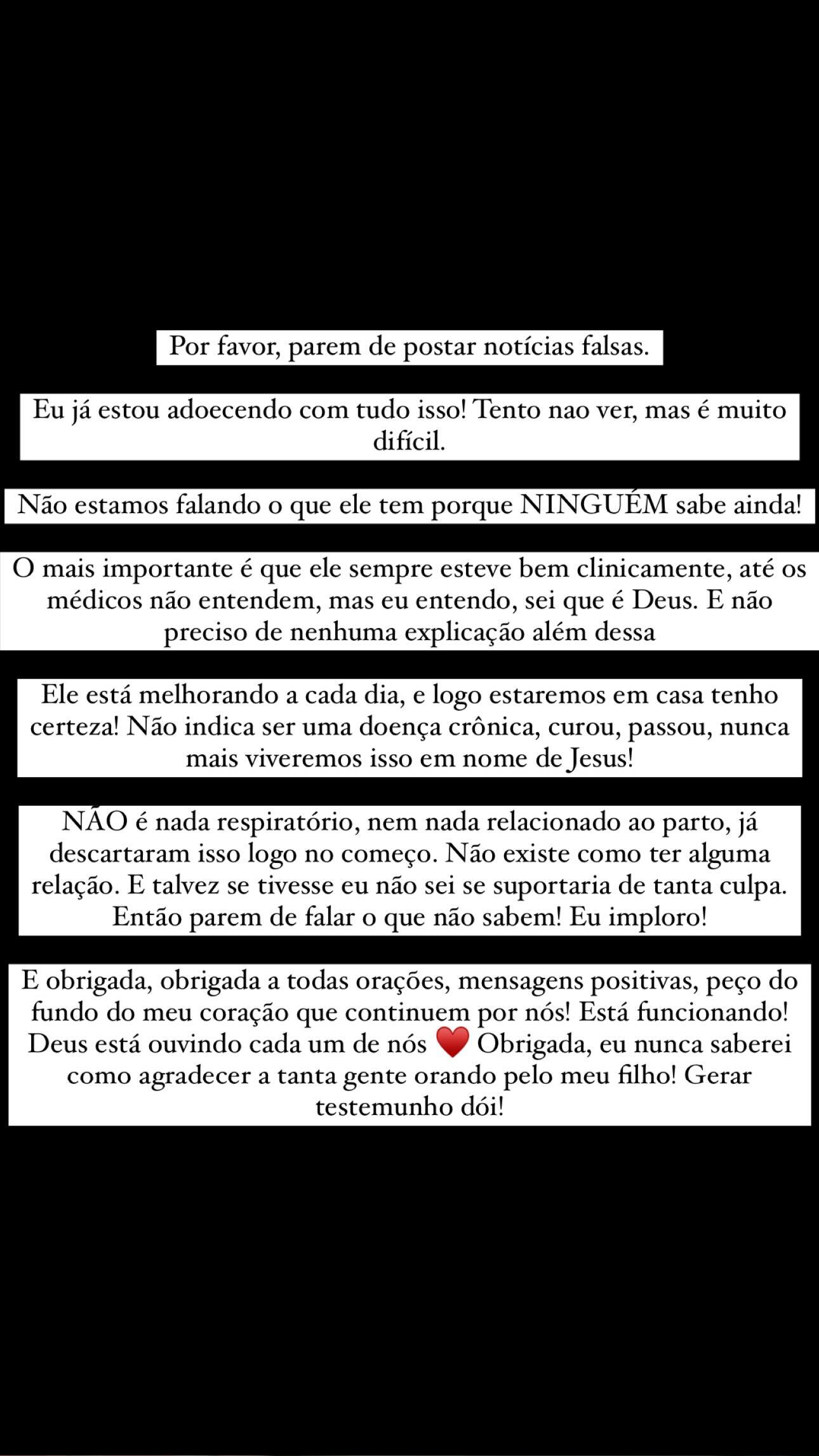 Viih Tube desabafa sobre doena do filho Ravi