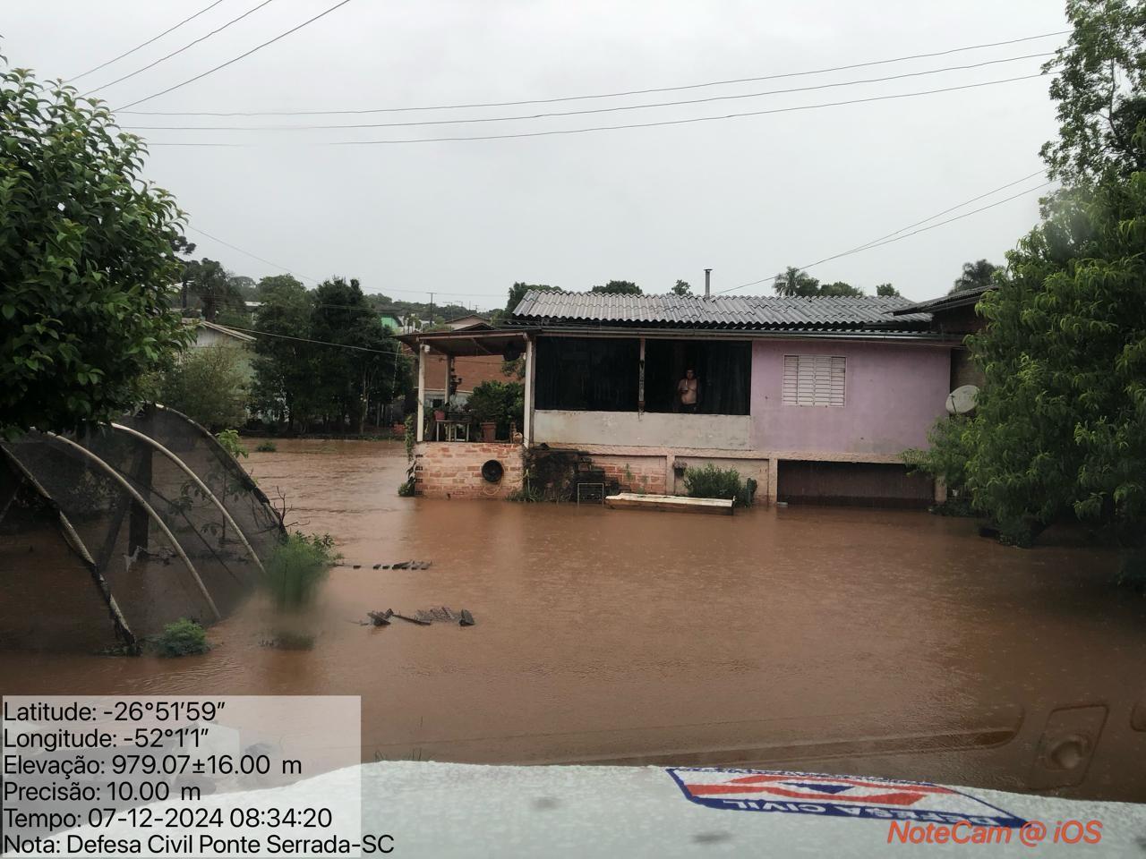 Alagamentos foram registrados na cidade de Xanxer - CoredecXanxerReproduo ND