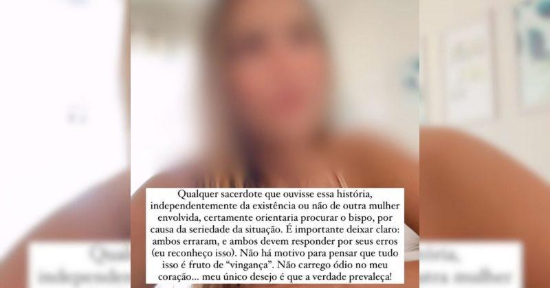 Aps padre fazer missa mulher voltou s redes sociais para falar sobre o assunto 8211 Foto ReproduoRedes SociaisND