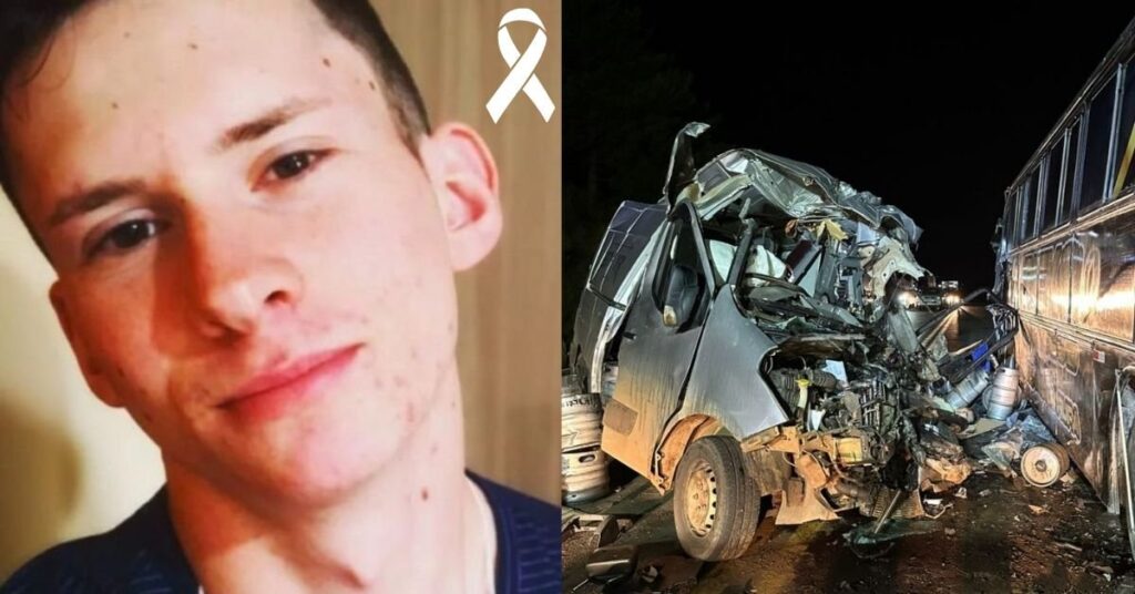 Jovem quem morreu em grave acidente entre ônibus de banda e van em SC é