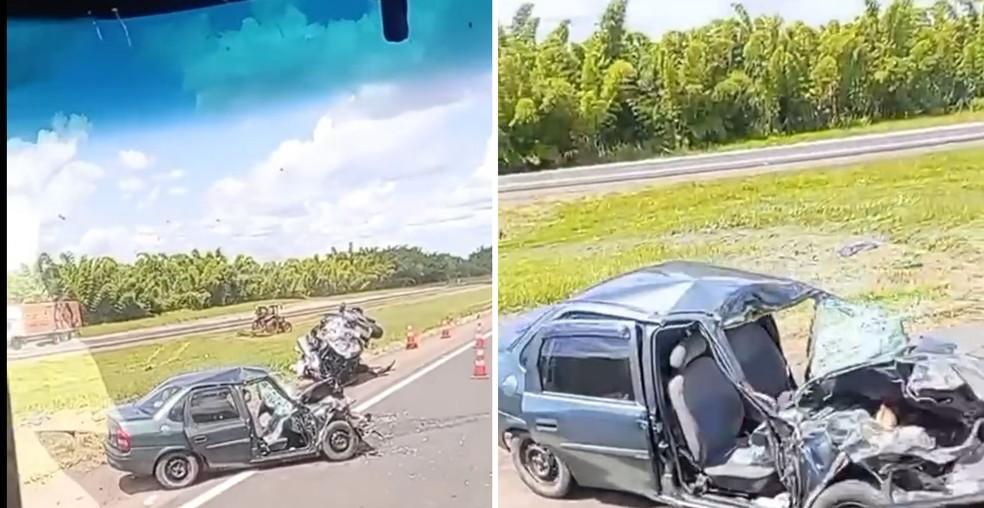 Batida entre caminho e dois carros deixa um morto e cinco pessoas gravemente feridas em rodovia de Cesrio Lange Foto Imagens cedidasJornal Cidade de Boituva