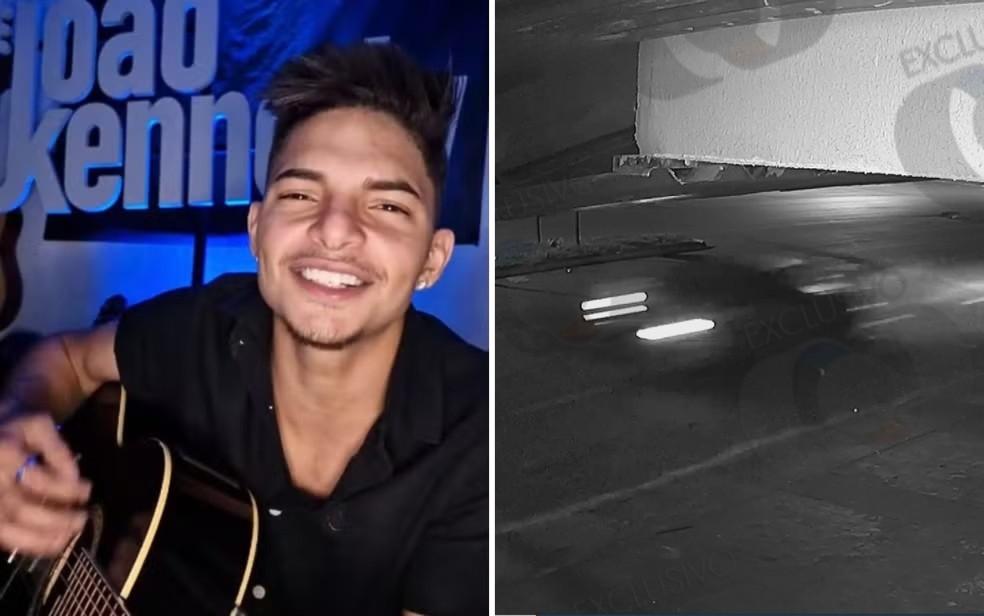 Cantor Joo Kennedy de 22 anos e seu amigo Samuel Carvalho dos Santos morreram em acidente em Gois Foto ReproduoRedes sociais de Joo e TV Anhanguera