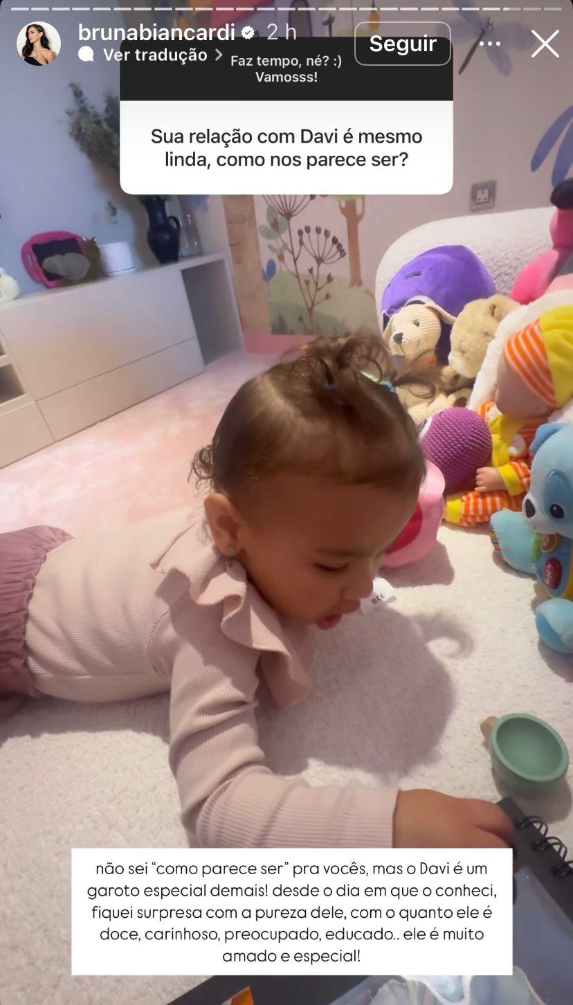 Bruna Biancardi fala sobre relao com Davi Lucca - ReproduoInstagram