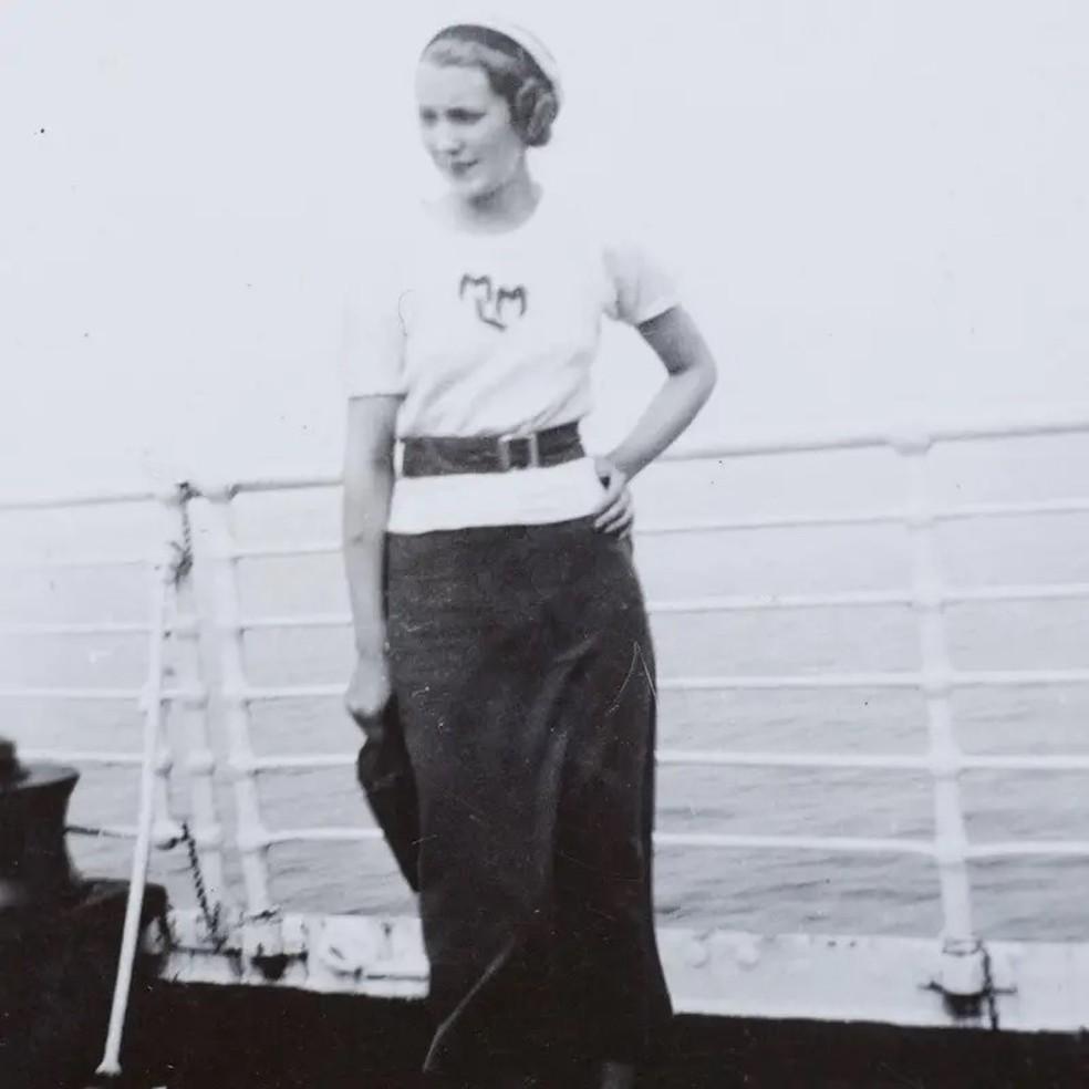 Mary Anne a caminho dos Estados Unidos no incio da dcada de 1930 Foto Getty Images via BBC