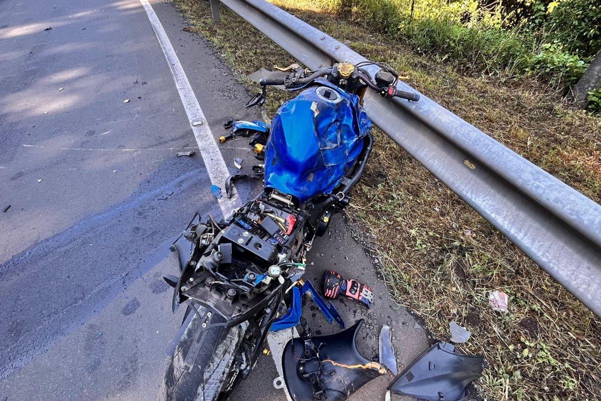 Acidente aconteceu na BR-282 em Ponte Serrada no Oeste - Corpo de BombeirosND