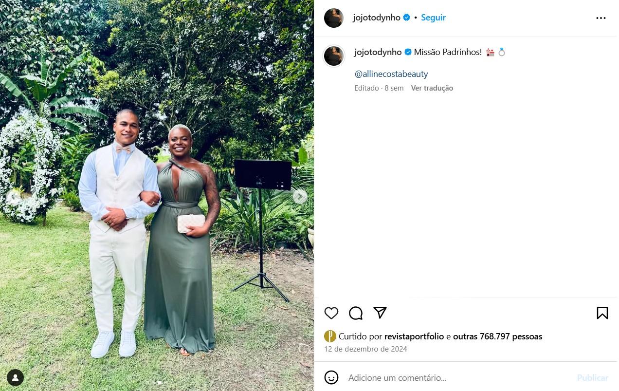 Jojo Todynho e Thiago Gonalves - Foto Reproduo Instagram