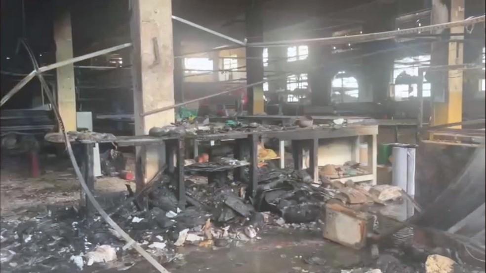 Interior da Maximus Confeces aps o incndio Foto Flvia JcomoTV Globo