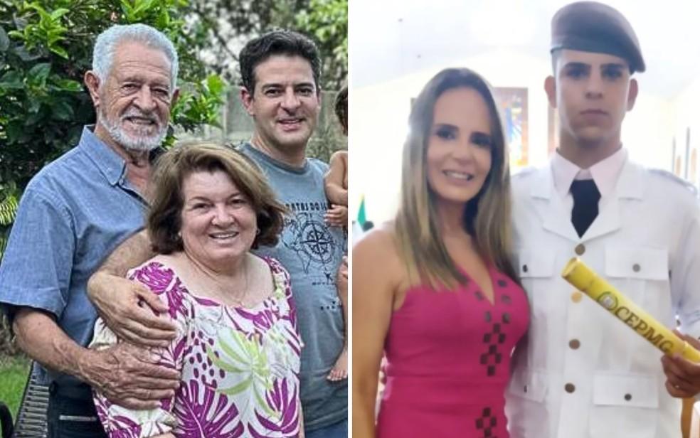 Hlio Alexandrino Pessoa Maria Calma de Morais Pessoa Helhamar de Morais Pessoa e Jos Otvio Morais de Carvalho que morreram em acidente em Mozarlndia Foto Arquivo pessoalIsmael Alexandrino e ReproduoRedes Sociais
