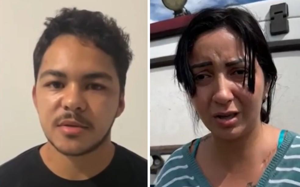 Vincius Valentim da Silva Batista e Yara Martins so suspeitas de matar empresrio em Gois Foto ReproduoTV Anhanguera
