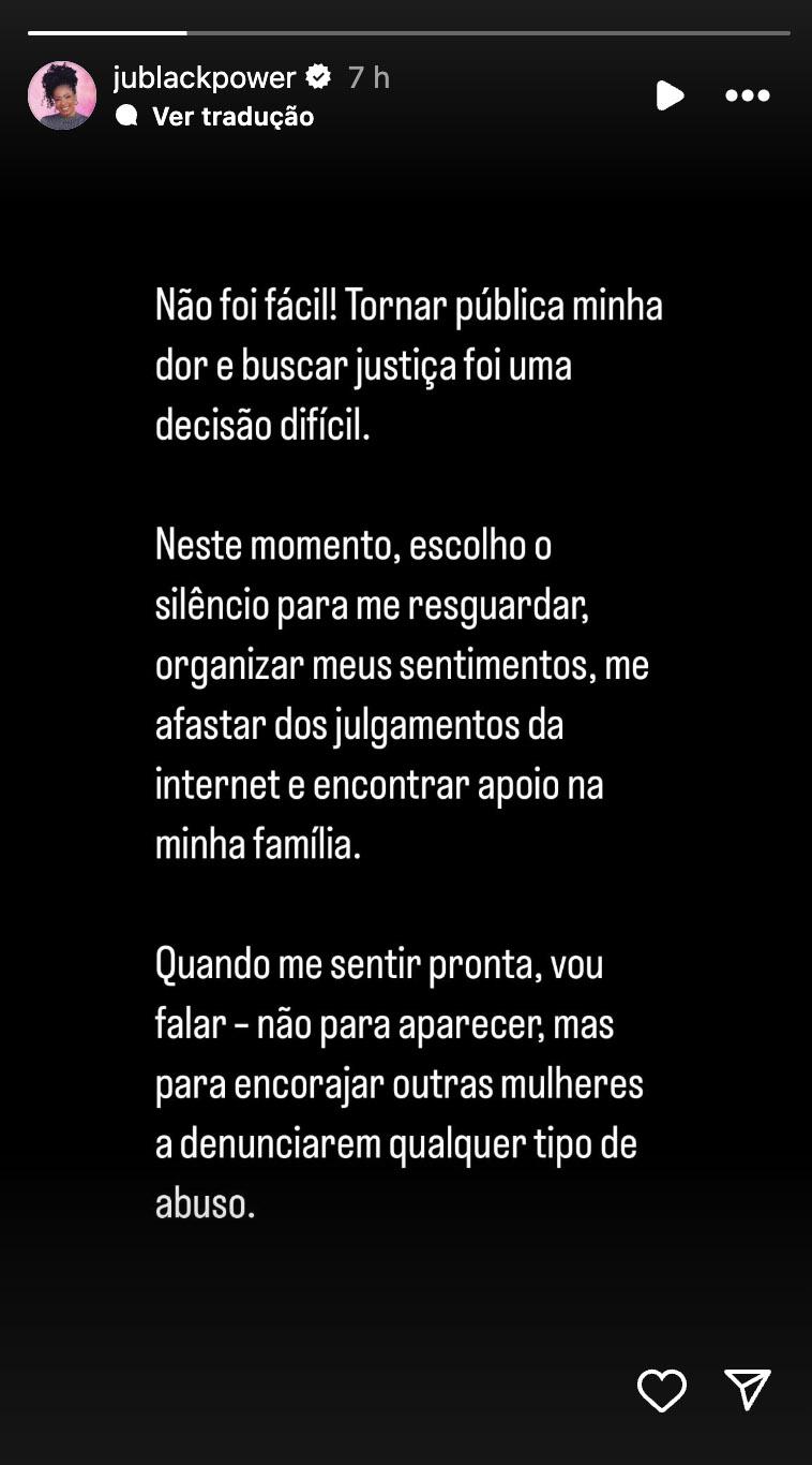 Post de Juliana Oliveira