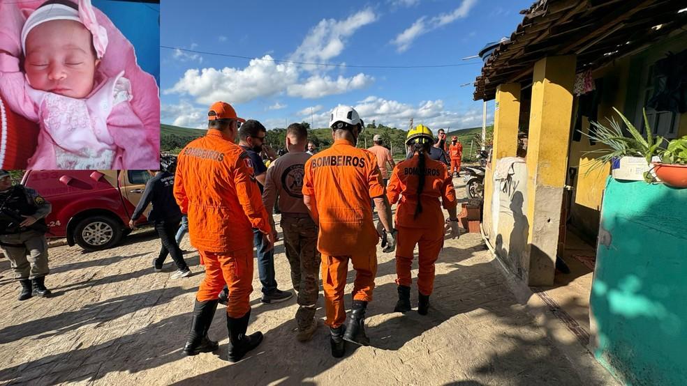 Bombeiros buscam por corpo de recm-nascida Ana Beatriz Foto PC-AL
