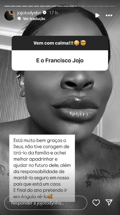 Jojo Todynho fala sobre criana que conheceu em Angola - ReproduoInstagram
