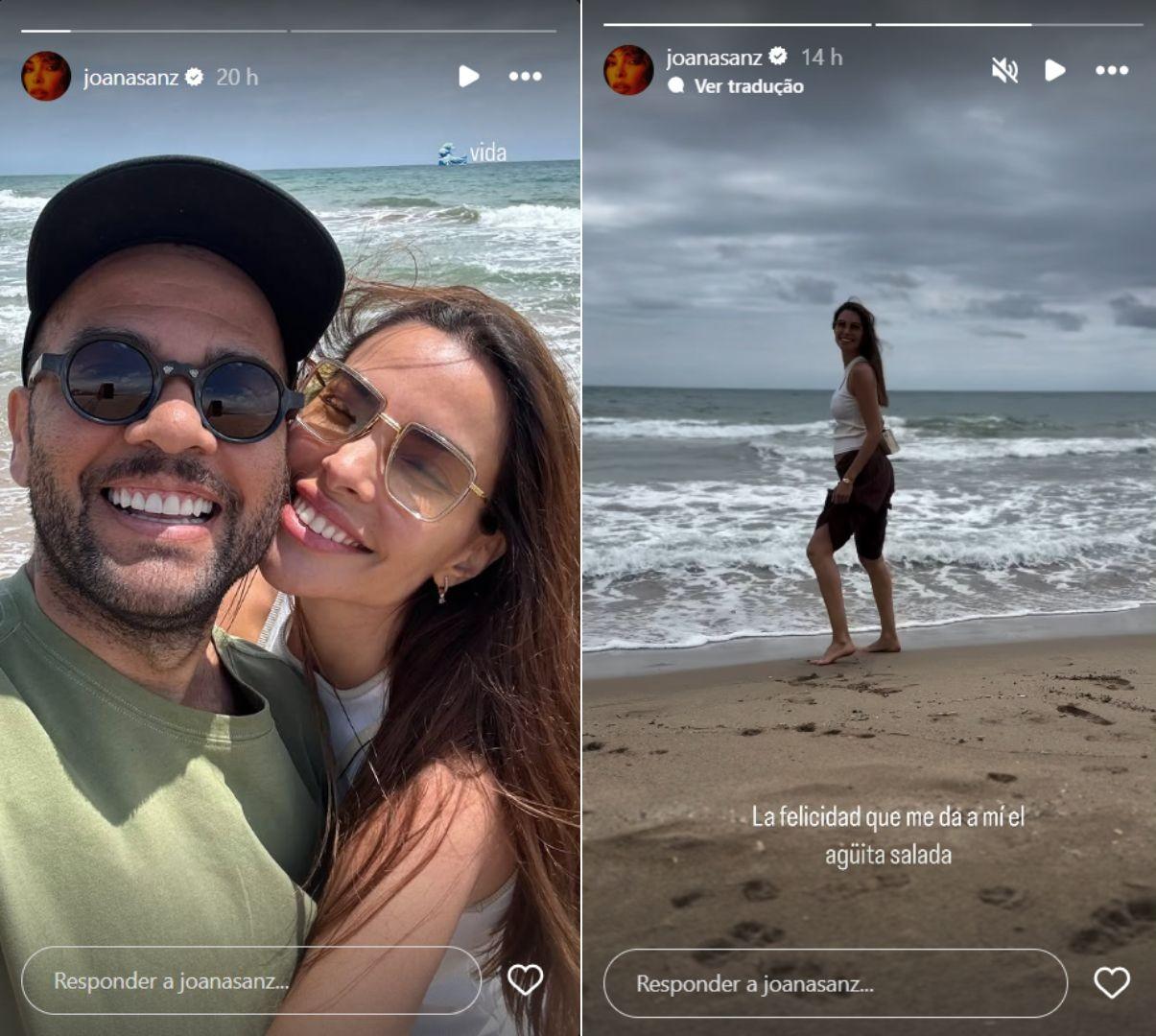 Daniel Alves e Joana Sanz - ReproduoInstagram