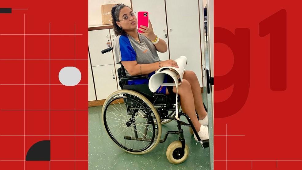 Jessica Avelino de 26 anos ficou paraplgica aps complicao causada por furnculo Esprito Santo Foto Redes sociais
