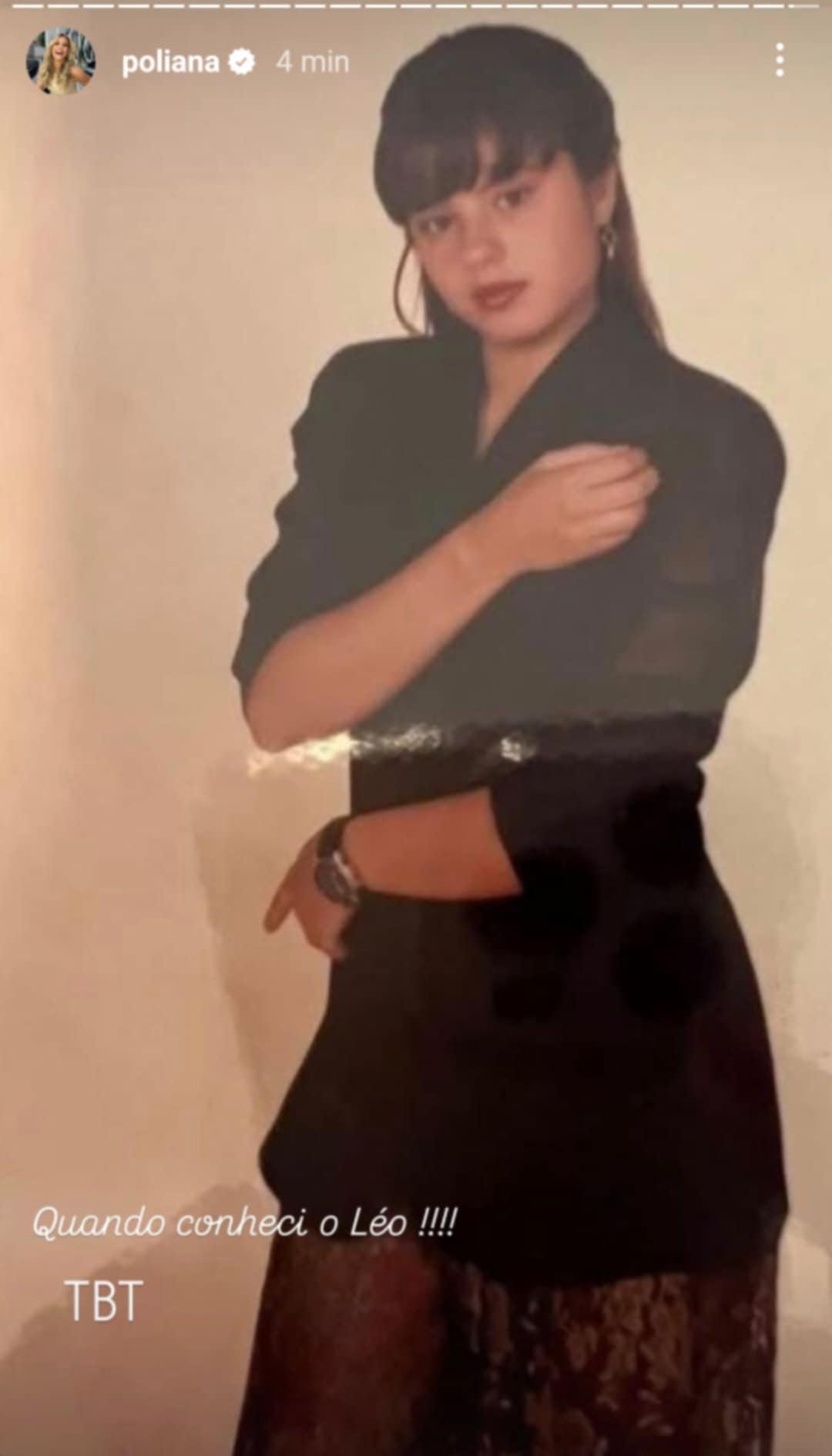 Poliana Rocha relembra foto de quando conheceu Leonardo