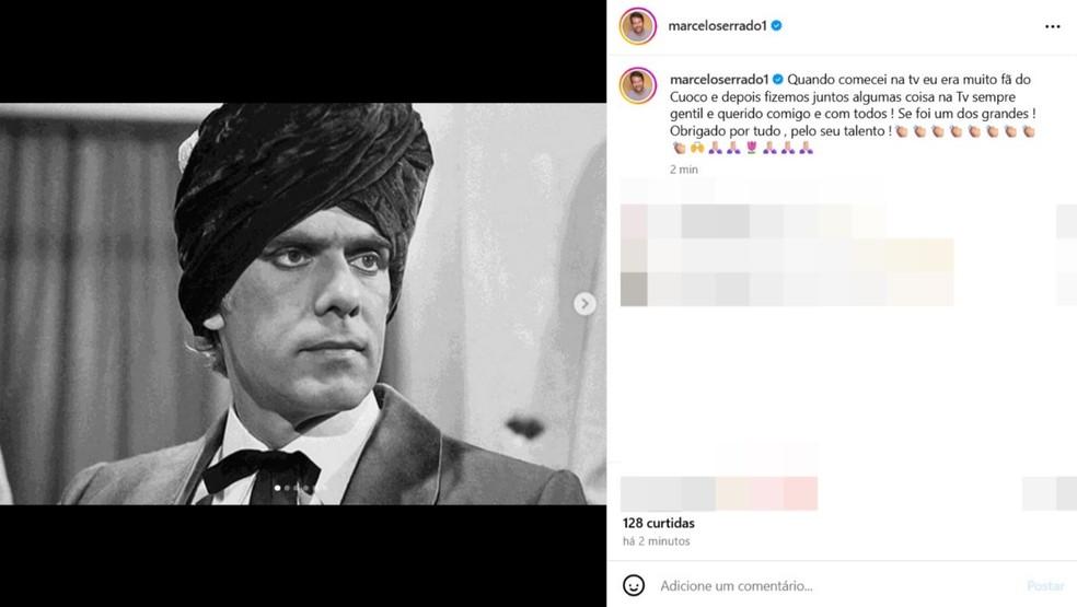 Marcelo Serrado se despede de Francisco Cuoco Foto ReproduoInstagram