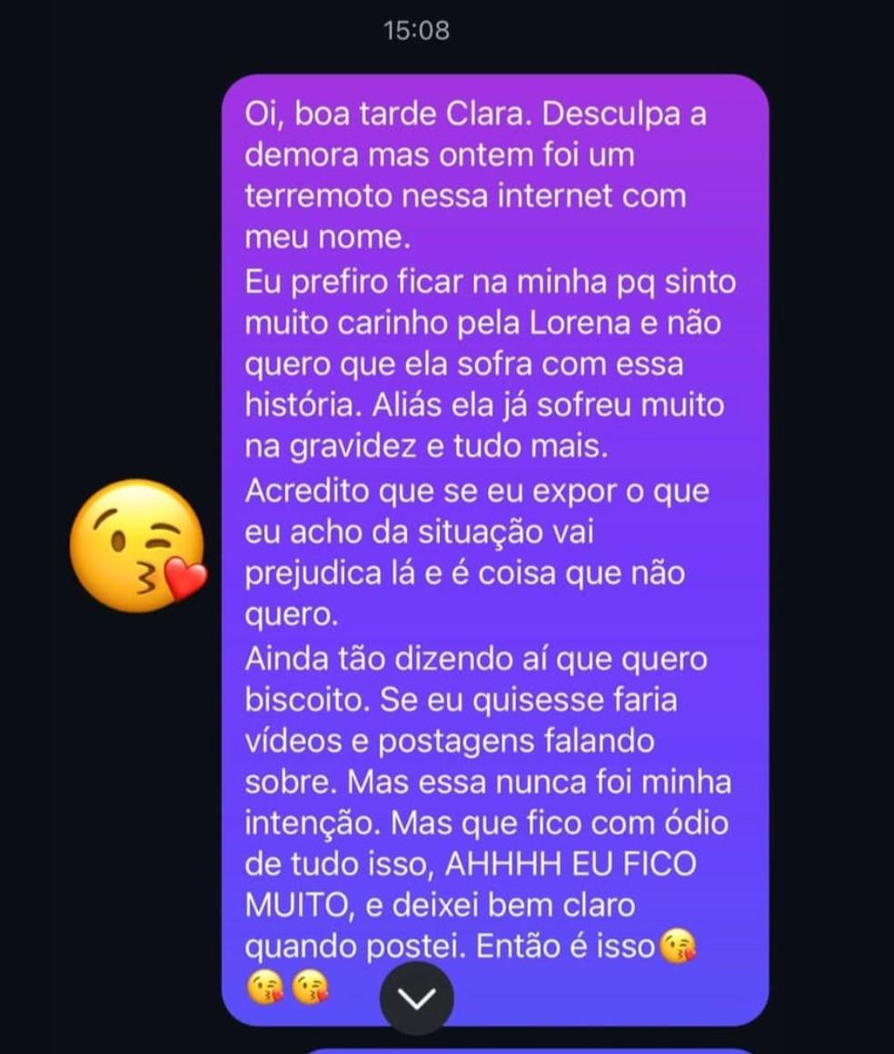 Amigo de Lorena Maria volta a se pronunciar aps acusaes contra MC Daniel Foto ReproduoInstagram