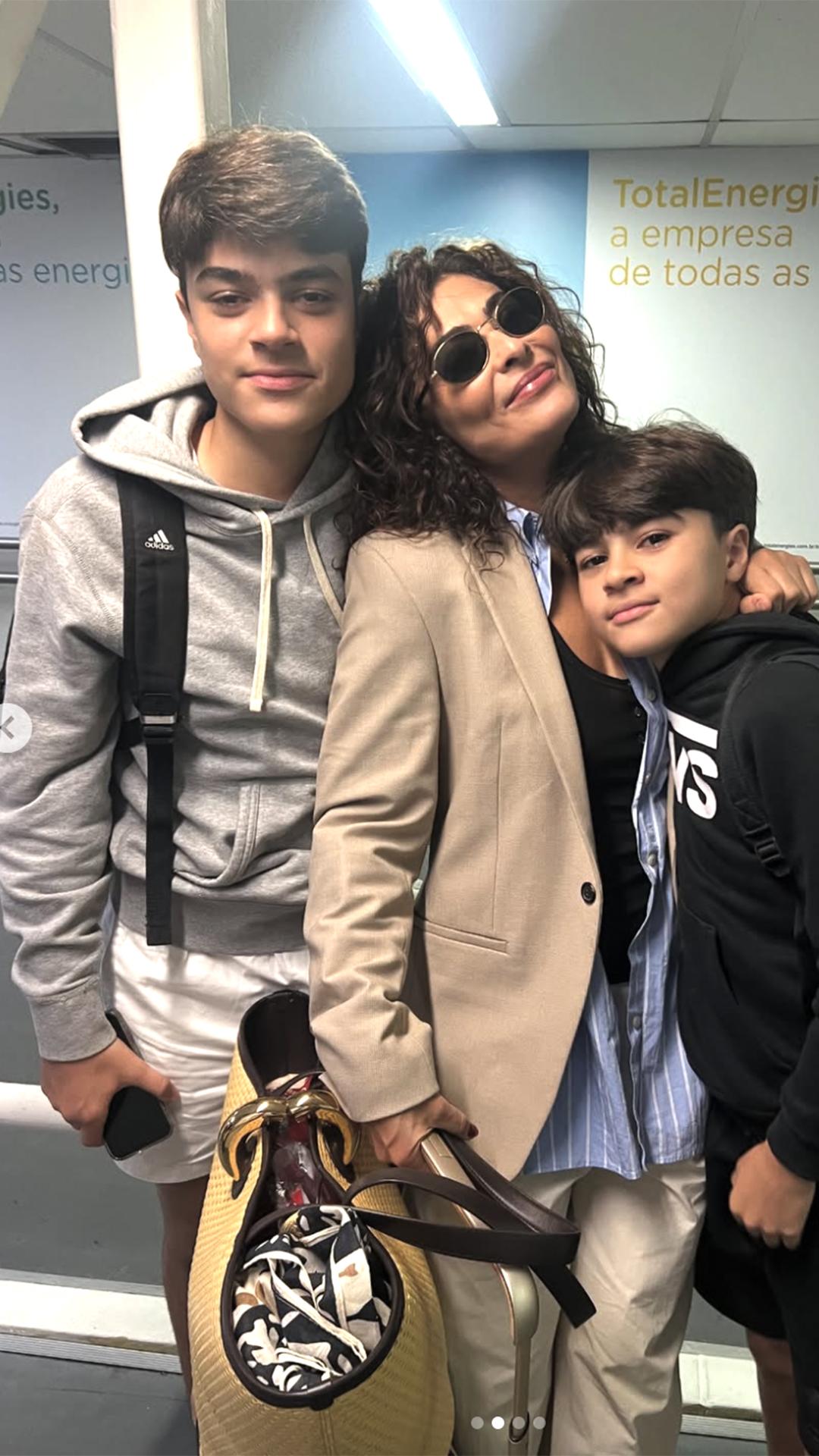 Juliana Paes mostra nova foto com os filhos - Foto Reproduo Instagram