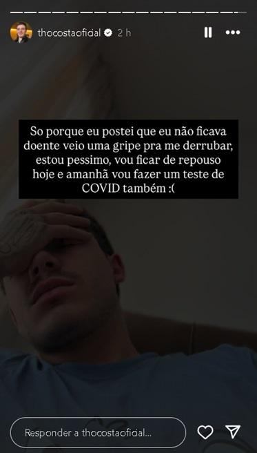 Desabafo de Thomaz Costa no Instagram