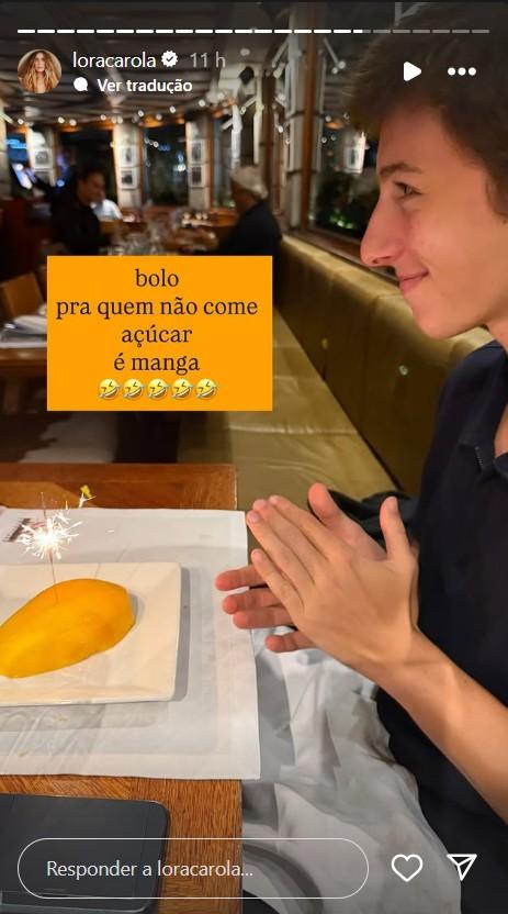 Filho de Carolina Dieckmmann completou 18 anos - ReproduoInstagram