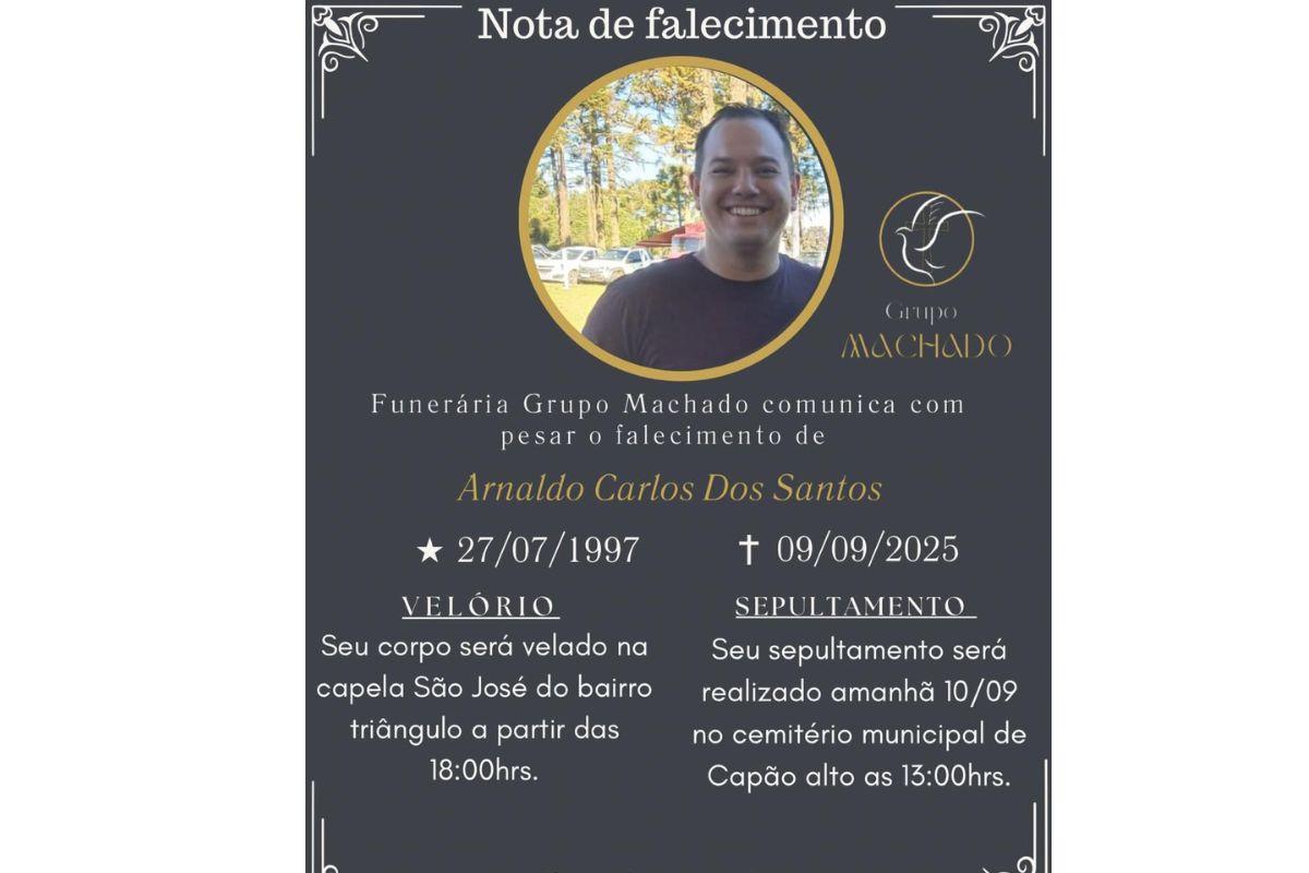 Image: https://mulherinteressante.com/wp-content/uploads/2025/09/postiimg-68c0ab3c02aa18585.jpg O sepultamento de Arnaldo acontece na manh da quarta-feira 10 8211 Foto DivulgaoFunerria Grupo MachadoND
