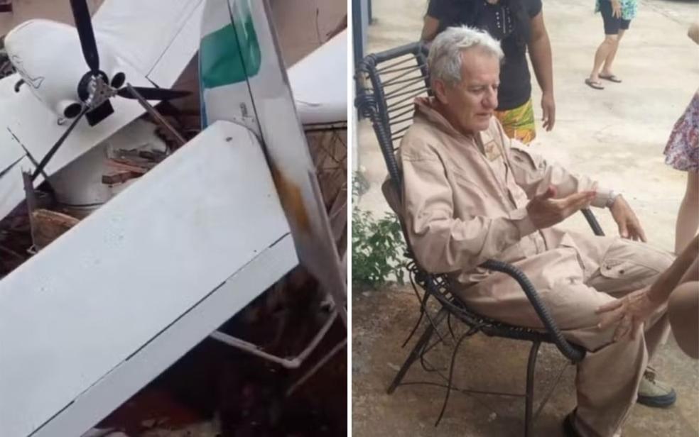 Piloto de aeronave que caiu em Goinia Foto ReproduoRedes sociais