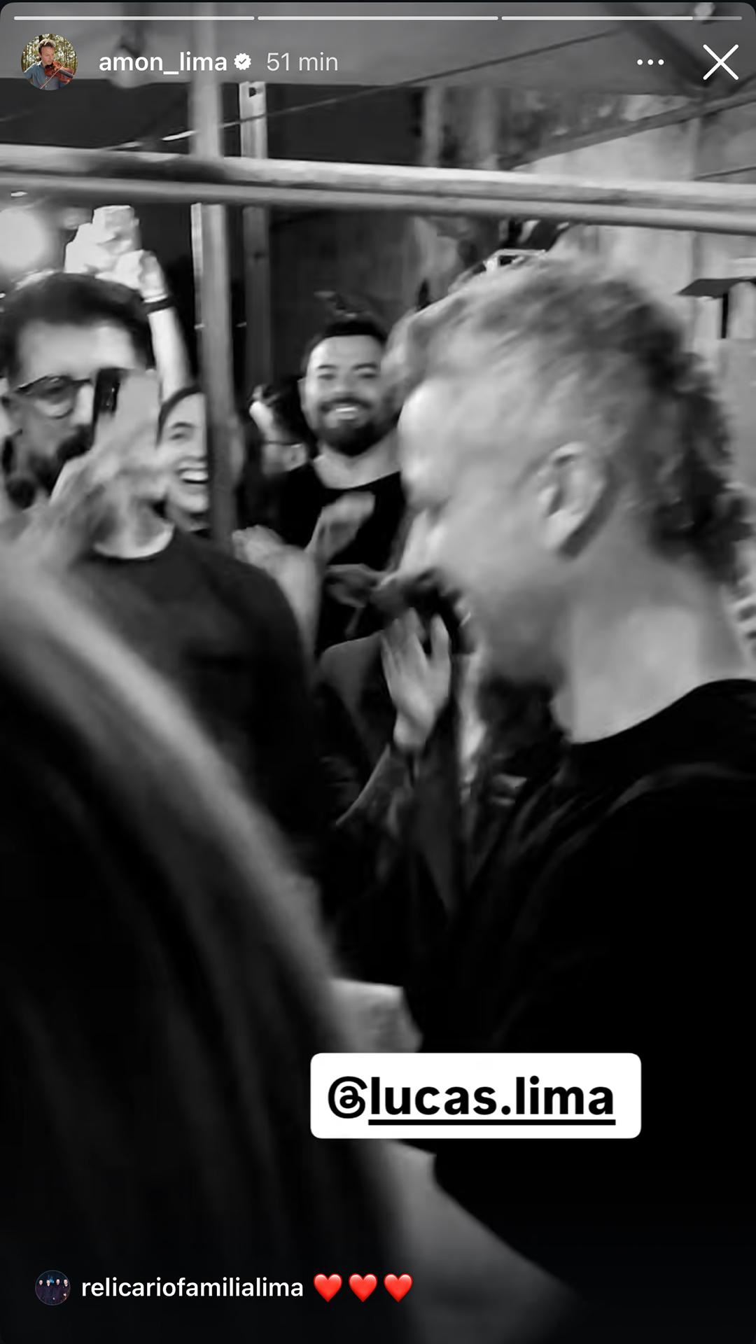 Pedro Andrade e Lucas Lima em festa - Foto Reproduo Instagram