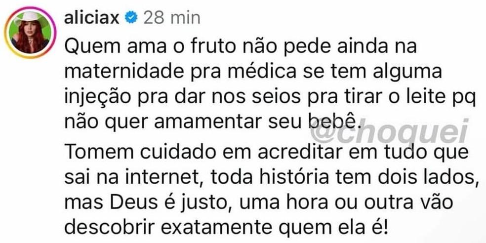 Image: https://mulherinteressante.com/wp-content/uploads/2025/10/postiimg-6900ceb087b902079.jpg Alicia X irm de MC Daniel acusa Lorena Maria de no querer amamentar o filho Rs Foto ReproduoInstagramChoquei