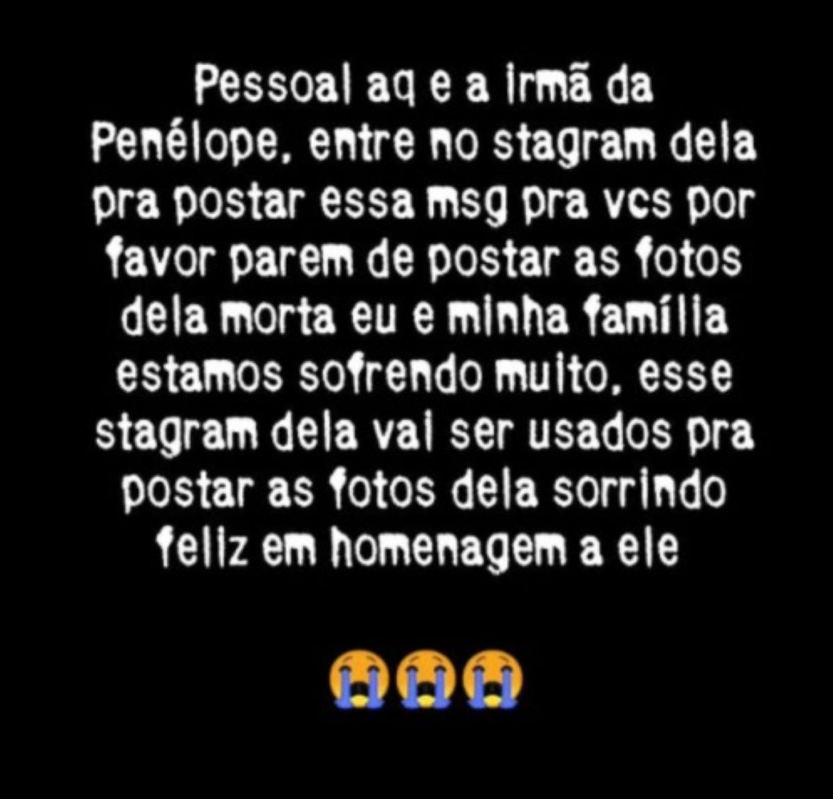 Irm da Japinha do CV faz apelo pblicoFoto ReproduoND Mais