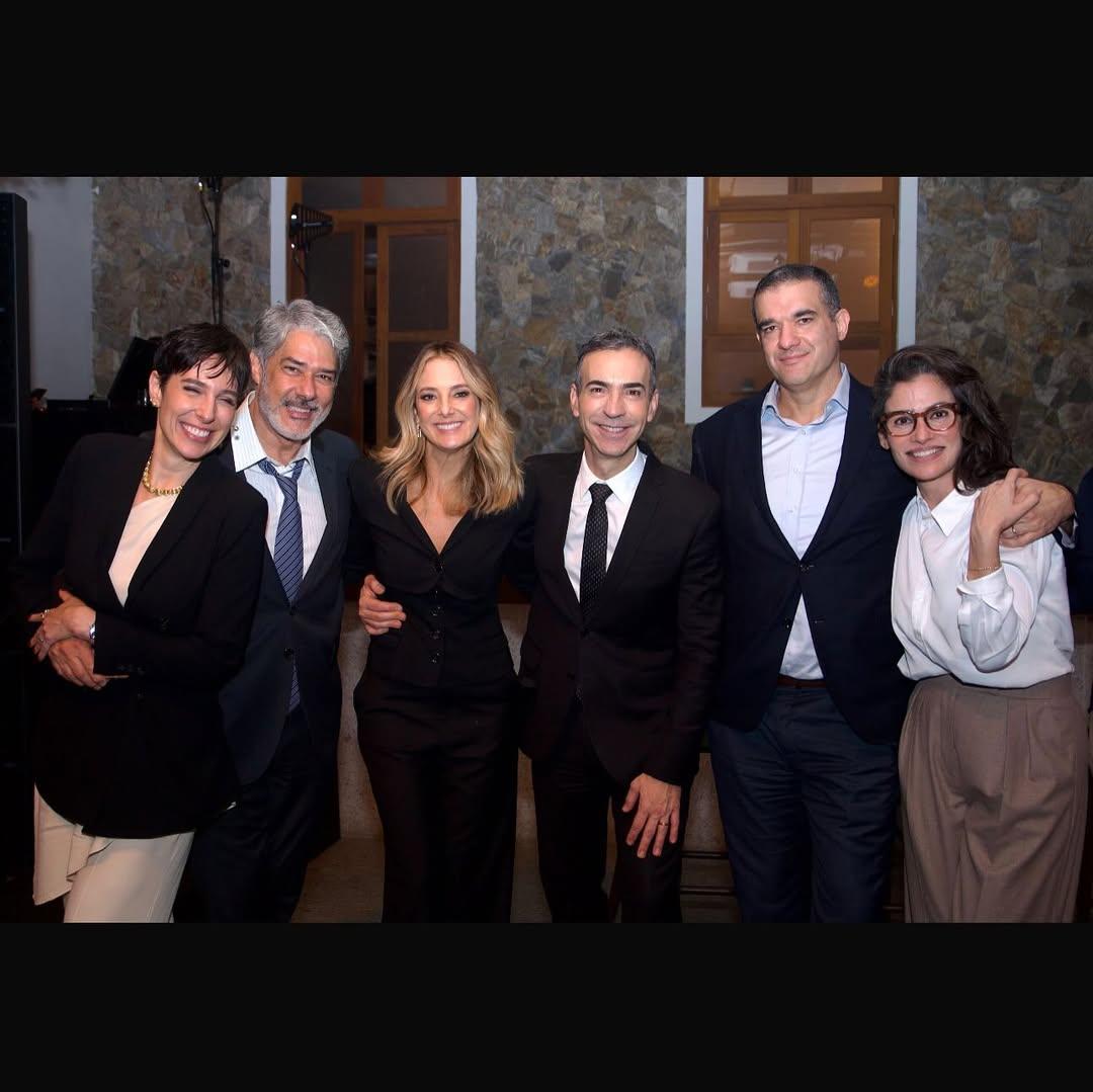 Natasha Dantas William Bonner Ticiane Pinheiro Csar Tralli Miguel Athayde e Renata Vasconcellos - Foto ReproduoInstagram ticipinheiro