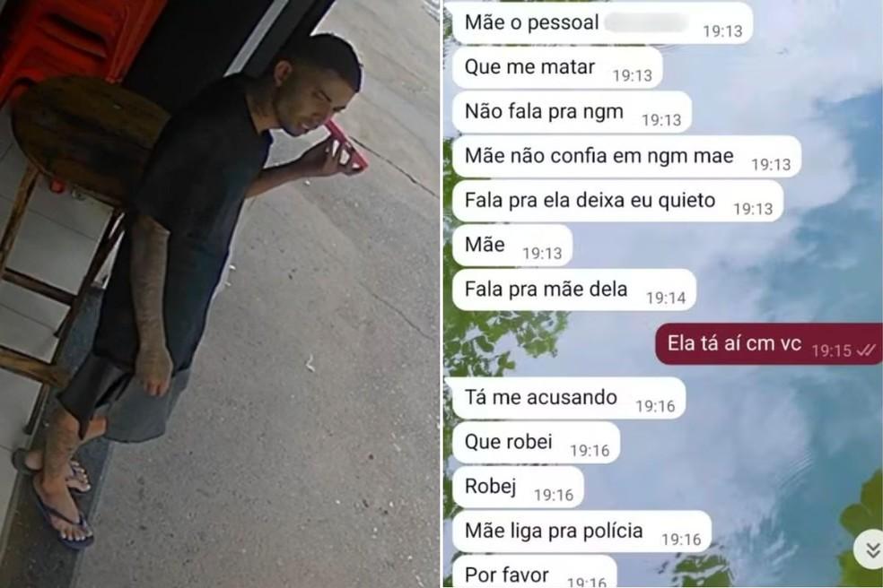 Herick de Jesus Luz de 23 anos mandou mensagens para a me e desapareceu em Santos SP Foto Reproduo e Arquivo Pessoal
