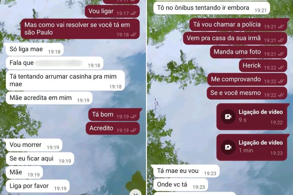 Herick de Jesus Luz de 23 anos mandou mensagens para a me e desapareceu em Santos SP Foto Arquivo Pessoal