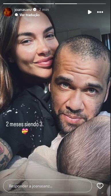 Image: https://mulherinteressante.com/wp-content/uploads/2025/12/postiimg-692d9c38206205464.jpg Daniel Alves e Joana Sanz celebram 2 meses do filho - ReproduoInstagram joanasanz