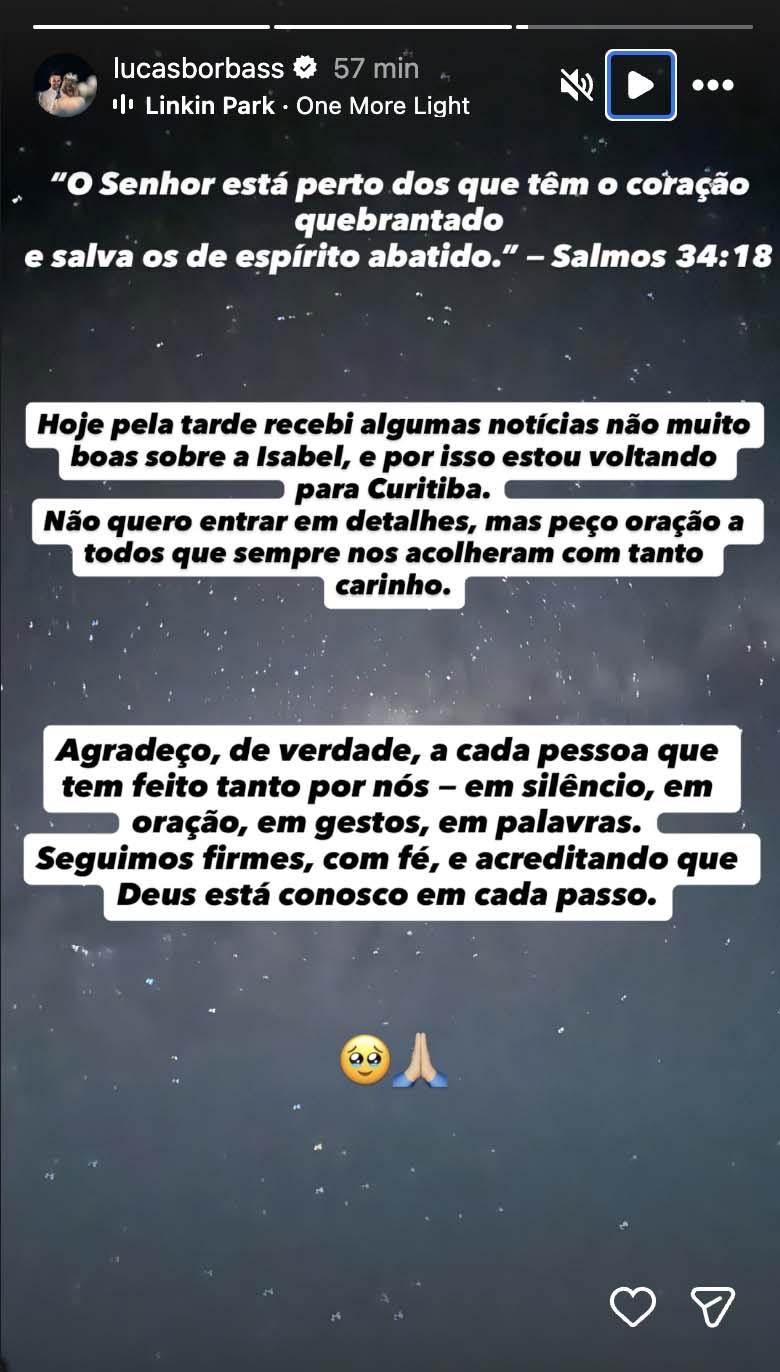Post de Lucas Borbas - Foto Reproduo Instagram