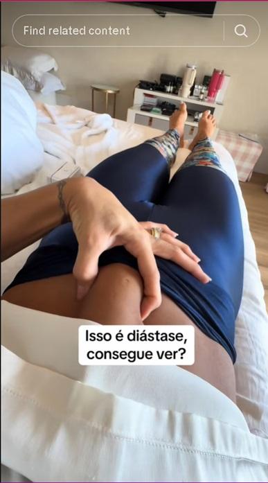 Mara Cardi mostra a barriga aps o nascimento da filha - Foto cardinigro