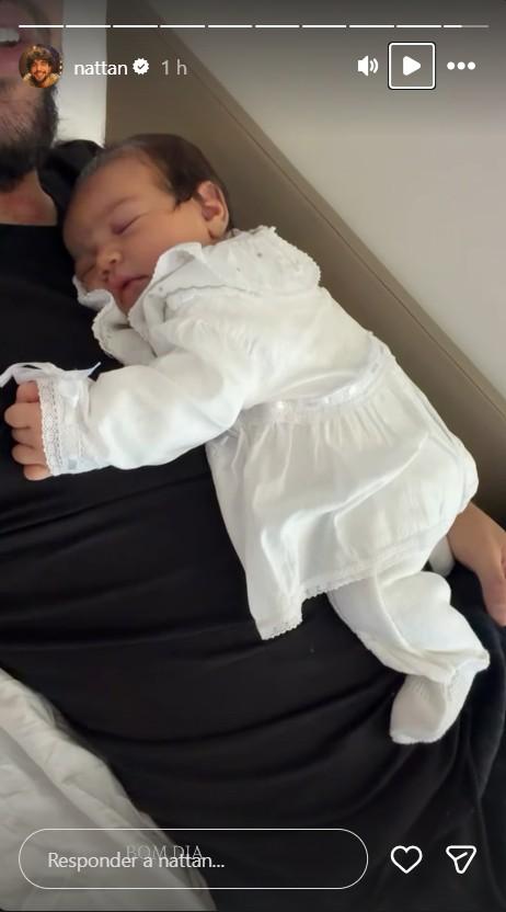Nattan com a filha Zuza - Foto Reproduo Instagram nattan