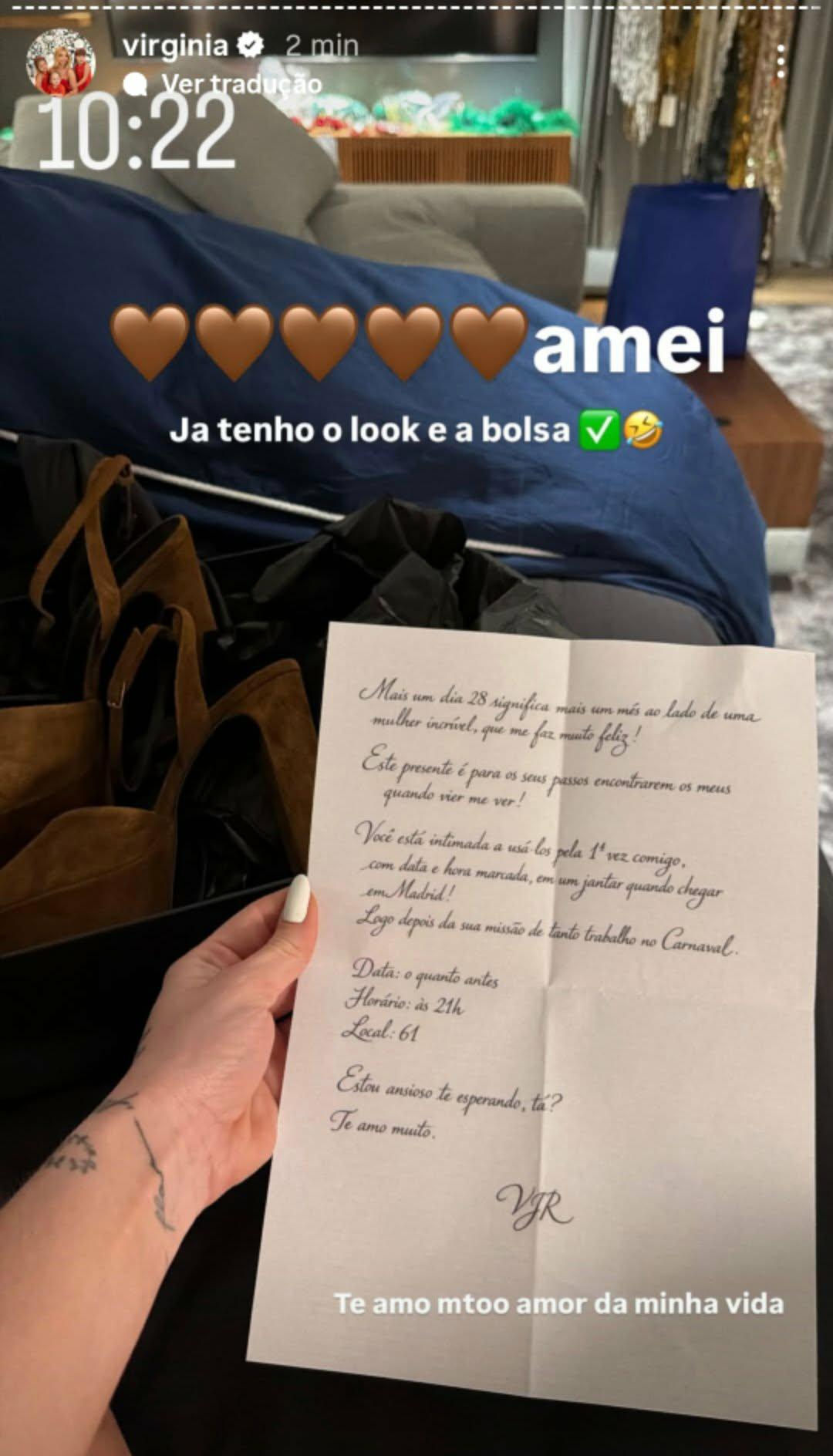 Virginia ganha presente de Vini Jr