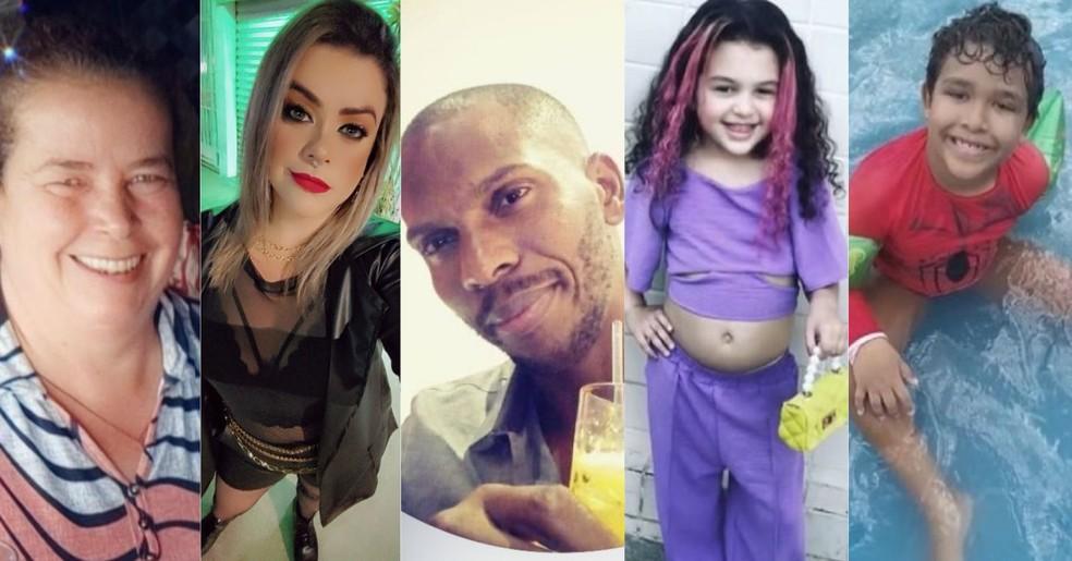 Famlia estava no imvel no momento do desastre Foto Arquivo Pessoal
